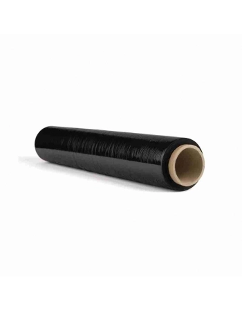 FILME STRETCH 50CM 25 MICRAS APROX. 3,5 KG PRETO