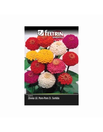 SEMENTE LINHA ECONOMICA FLOR ZINIA L. POM-POM DOB. SORT 290MG