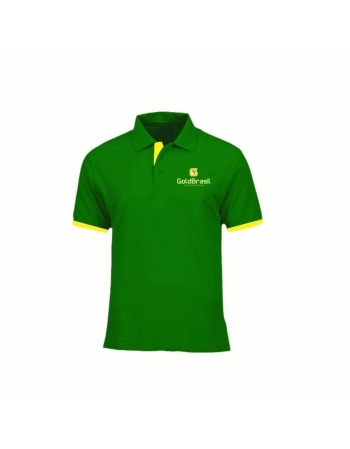 CAMISA GOLA POLO GOLD VERDE BANDEIRA TAMANHO P