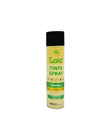 TINTA SPRAY USO GERAL 400ML PRETO BRILHO