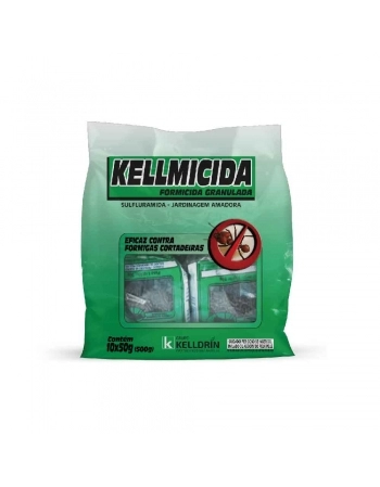 FORMICIDA GRANULADO KELLMICIDA G. VERDE EMB. COM 10 PCTE DE 50G (500G)