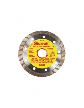 DISCO CORTE DIAMANTADO TURBO 110X20MM STARRETT