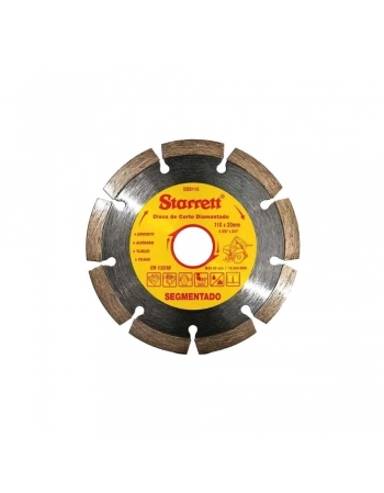 DISCO CORTE DIAMANTADO SEGMENTADO 110X20MM STARRETT