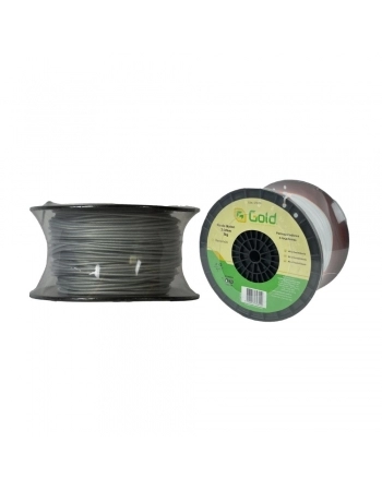 FIO NYLON STEEL LINE REDONDO COM ALMA DE ACO 3,00MM ROLO COM 1,0KG APROX. 124M