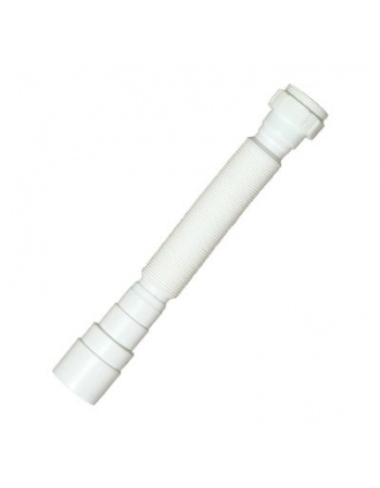 SIFAO UNIVERSAL TUBO EXTENSIVEL SANFONADO BRANCO LONGO 1,50M