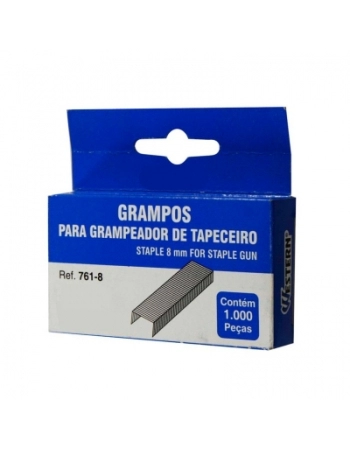 GRAMPO PARA GRAMPEADOR 8MM CAIXA COM 1.000UN