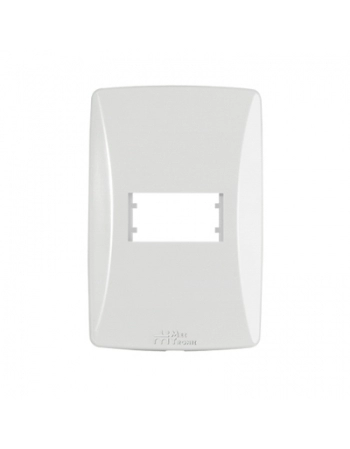 LINHA PETRA PLACA 4X2 1 MODULO BRANCO 82001H