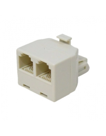 ADAPTADOR TELEFONE TIPO T 1 PARA 2 JACKS 33113