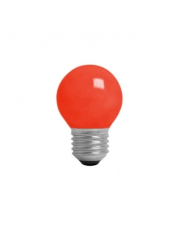 LAMPADA INCANDESCENTE BOLINHA 15W VERMELHA E27 220V