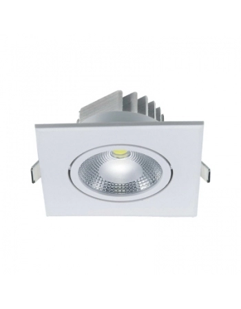 SPOT EMBUTIR LED MEDIO MR16 5W QUADRADO BRANCO 6400K