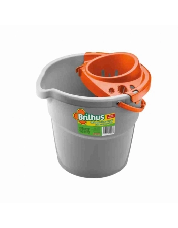 BALDE COM ESCORREDOR PARA MOP 9,0L BRILHUS