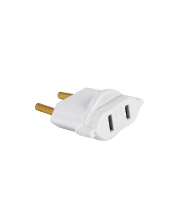 ADAPTADOR PLUGUE CHATO PARA 2P CINZA 1501.125