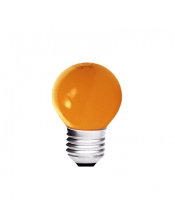 LAMPADA INCANDESCENTE BOLINHA 15W LARANJA E27 220V