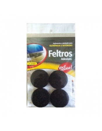 FELTRO REFRIGERACAO NOTEBOOK E ELETRONICOS PRETO 45MM COM 4UN 1916