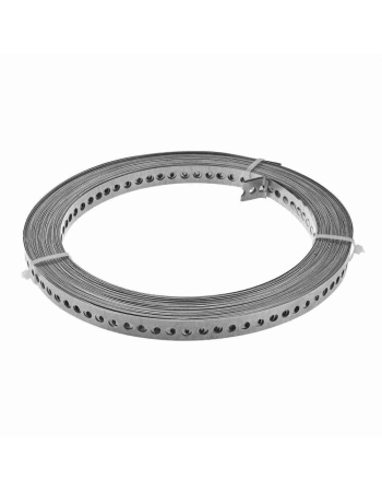 CINTA PERFURADA PARA POSTE ACO GALVANIZADO 17MM ROLO 10M