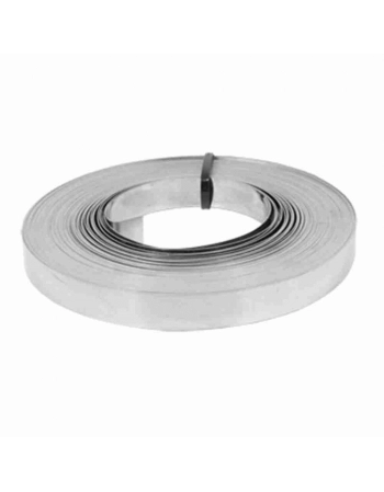 CINTA LISA PARA POSTE ACO GALVANIZADO 17MM ROLO 10M