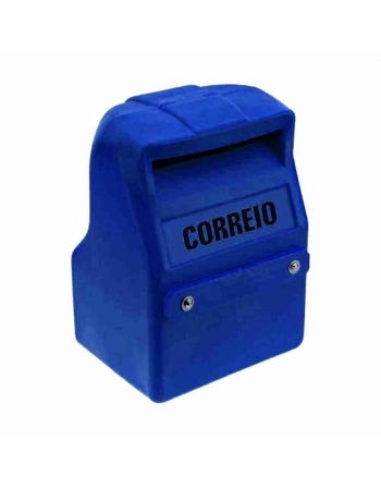 CAIXA DE CORREIO PLASTICA PARA GRADE AZUL ROYAL