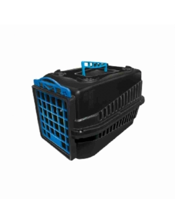 CAIXA PARA TRANSPORTE PET CACHORRO E GATO N 1 AZUL