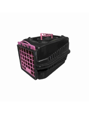 CAIXA PARA TRANSPORTE PET CACHORRO E GATO N 1 ROSA