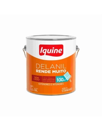 TINTA ACRILICA FOSCO DELANIL RENDE MUITO BRANCO 3,6L