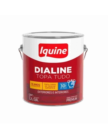 TINTA ESMALTE BASE AGUA DIALINE TOPA TUDO BRANCO 3,6L