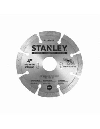 DISCO CORTE DIAMANTADO SEGMENTADO 105X20MM STANLEY