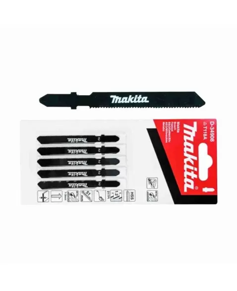 LAMINA PARA SERRA TICO TICO METAL MAKITA COM 5 PCS D-34908