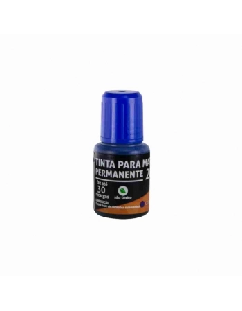 TINTA PARA RECARGA CANETA MARCADOR PERMANENTE AZUL 20ML