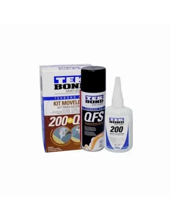 KIT MOVELEIRO COLA INSTANTANEA 100G + ACELERADOR DE SECAGEM 100G