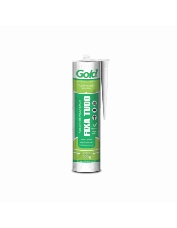 SELANTE FIXA TUDO POLIURETANO PU BRANCO 400G GOLD