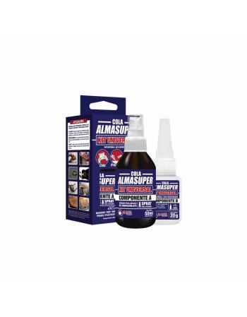 COLA INSTANTANEA + ACELERADOR DE SECAGEM KIT UNIVERSAL 20G+50G